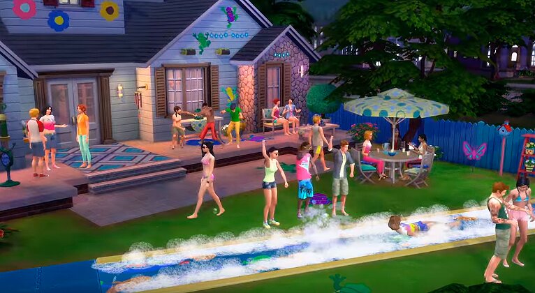 The Sims 4 «На заднем дворе — Каталог»: водные дорожки!